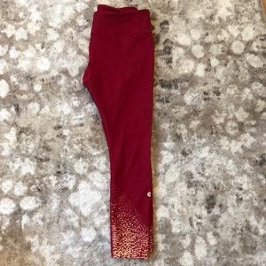 red lululemon leggings